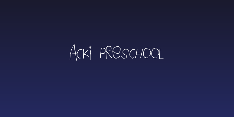 Acki Preschool Social Header