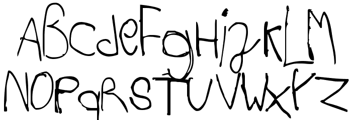 Acki Preschool Font LOWERCASE