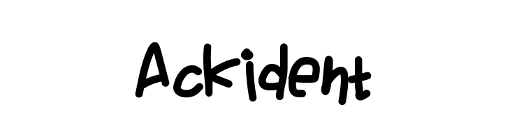 Ackident  免费字体下载