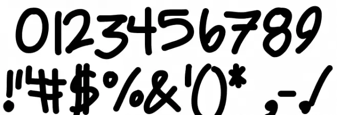 Ackident Font OTHER CHARS