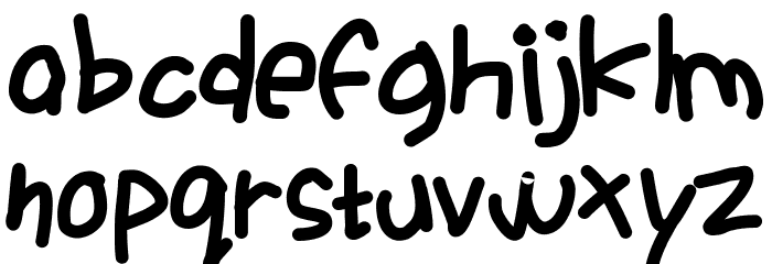 Ackident Font LOWERCASE