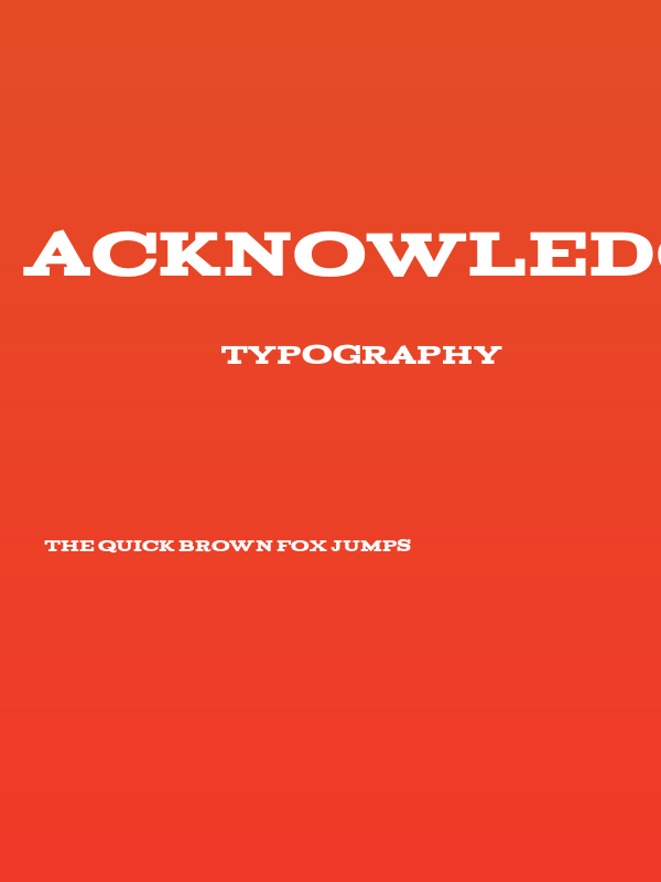 Acknowledgement Poster