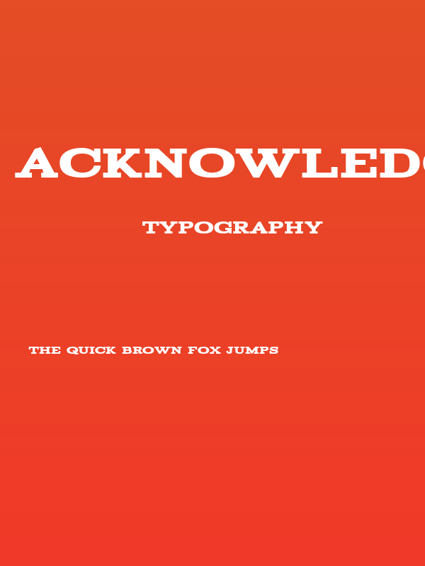 Acknowledgement Poster