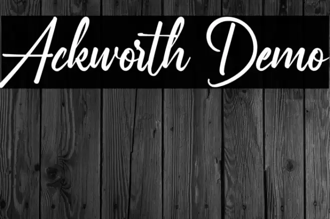 Ackworth Demo Font examples