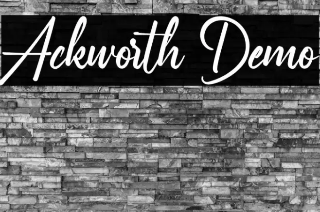 Ackworth Demo Font examples