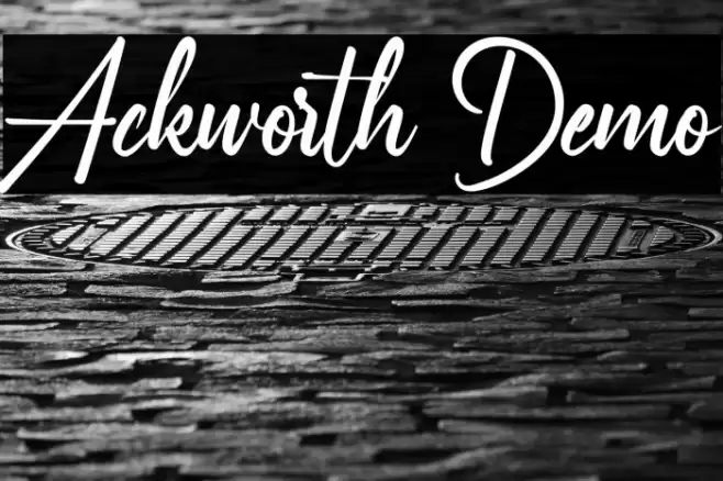Ackworth Demo Font examples