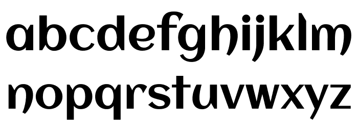 Aclonica Font LOWERCASE