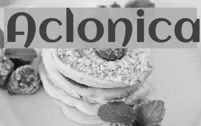 Aclonica フォント examples