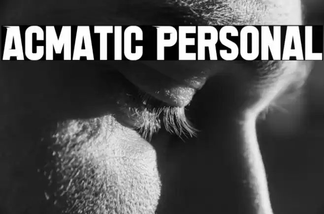Acmatic Personal Font examples