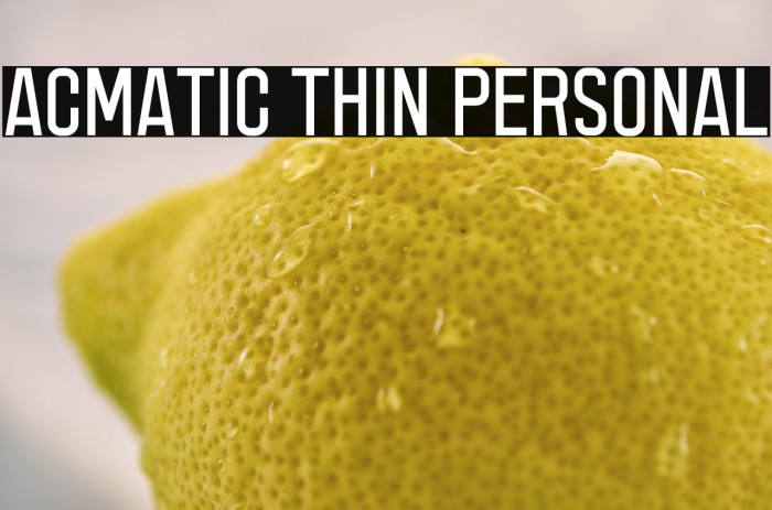 Acmatic Thin Personal Example 2