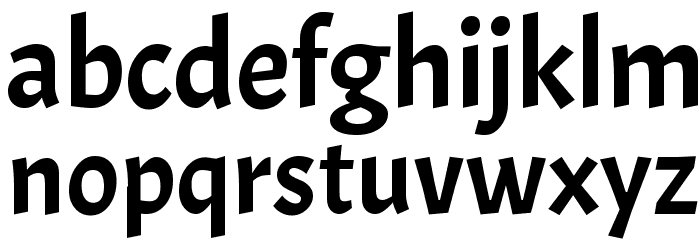 Acme Regular Font LOWERCASE