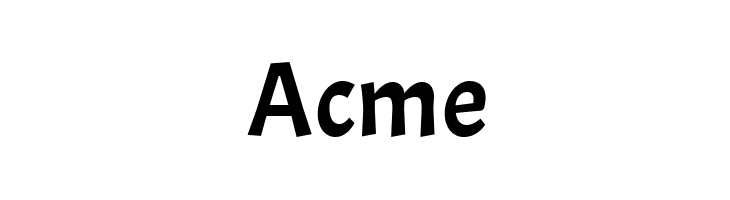Acme Font