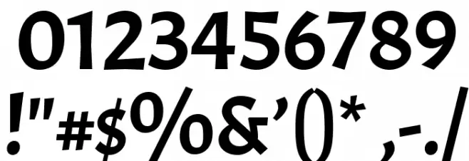Acme Font OTHER CHARS