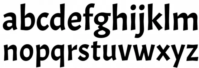 Acme Font LOWERCASE