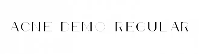 Acne Demo Regular  Frei Schriftart Herunterladen