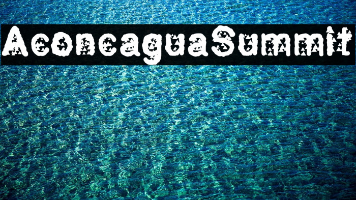 AconcaguaSummit Font examples
