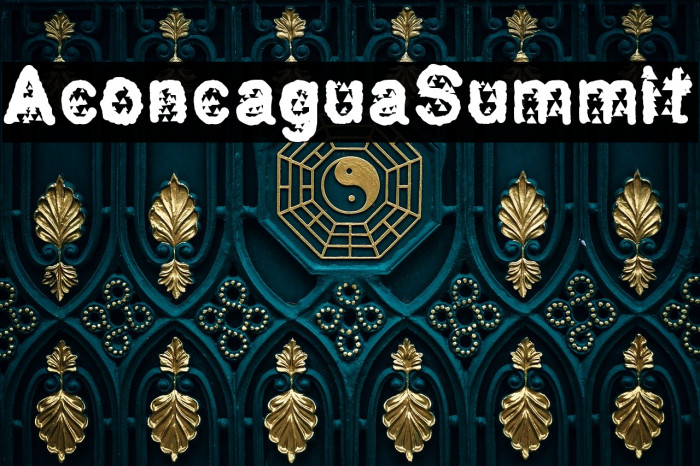 AconcaguaSummit Font examples