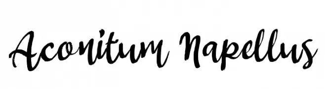 Aconitum Napellus  Frei Schriftart Herunterladen
