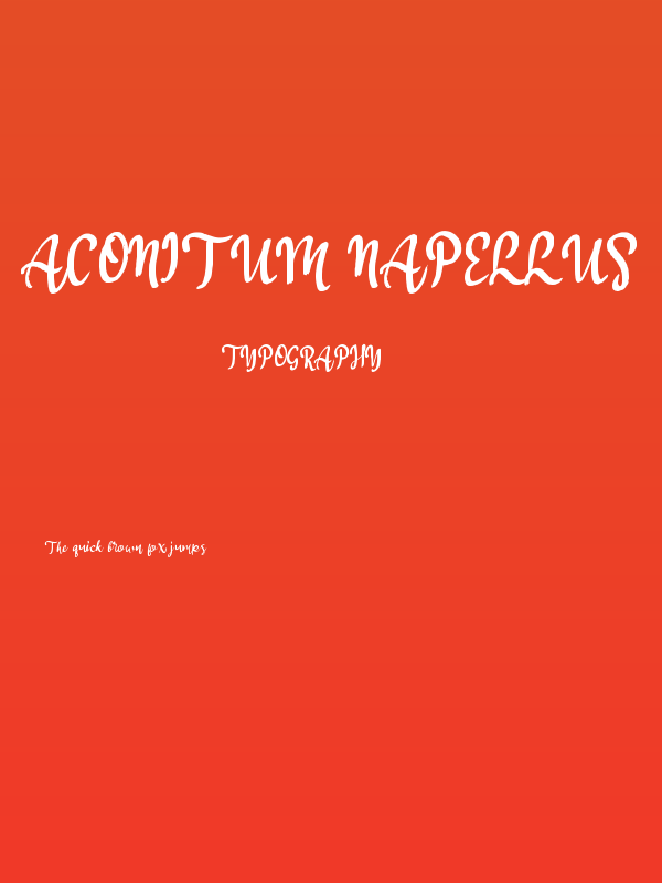 Aconitum Napellus Poster