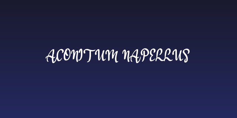 Aconitum Napellus Social Header