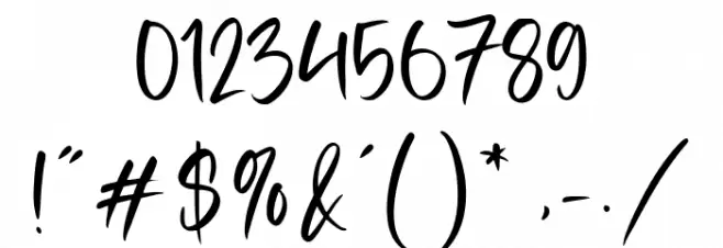 Acordian Font OTHER CHARS