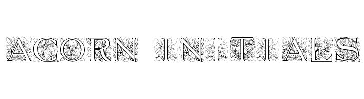 Acorn Initials Font
