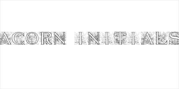 Acorn Initials Logo
