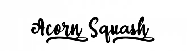 Acorn_Squash_  Frei Schriftart Herunterladen