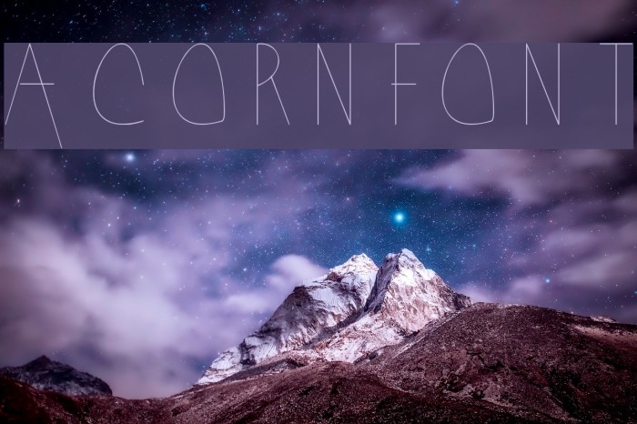 Acorn Font examples