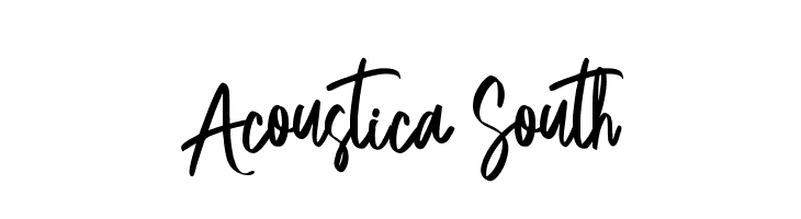 Acoustica South  font caratteri gratis