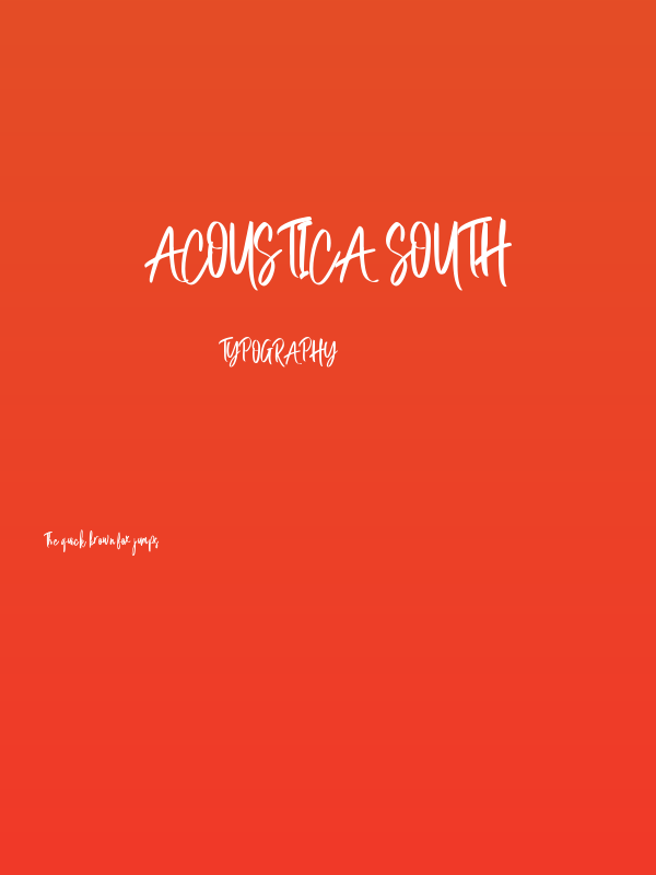 Acoustica South Poster