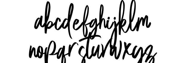 Acoustica South Font LOWERCASE