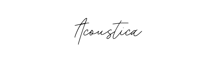 Acoustic Font LOWERCASE