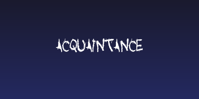 Acquaintance Social Header