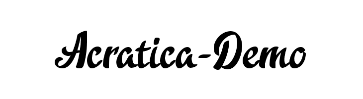 Acratica-Demo Font