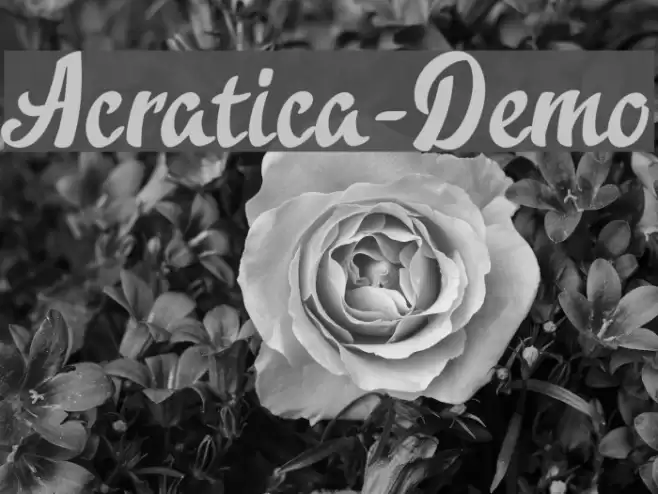 Acratica-Demo Font examples