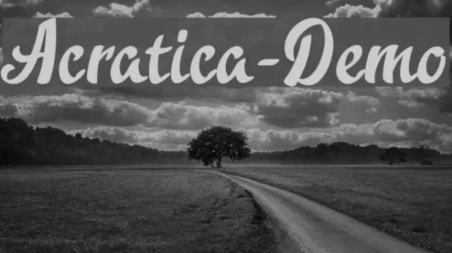 Acratica-Demo Font examples