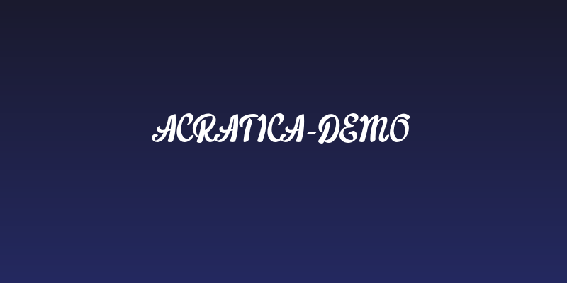 Acratica-Demo Social Header