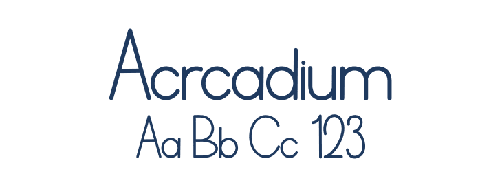 Acrcadium Font Preview