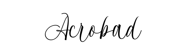 Acrobad  font caratteri gratis