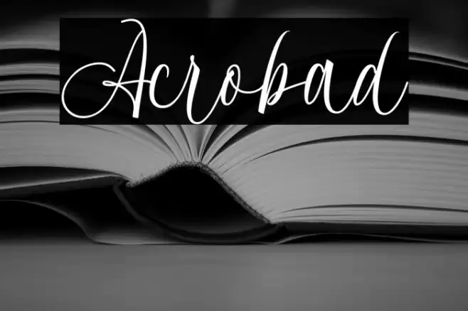 Acrobad Font examples