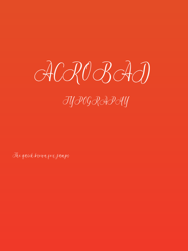 Acrobad Poster