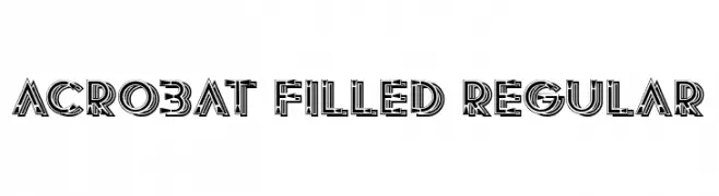 Acrobat Filled Regular  Free Fonts Download