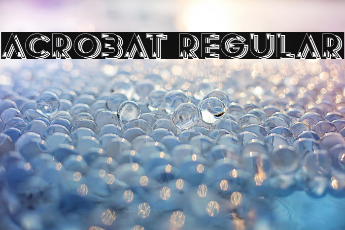 Acrobat Regular Example 1