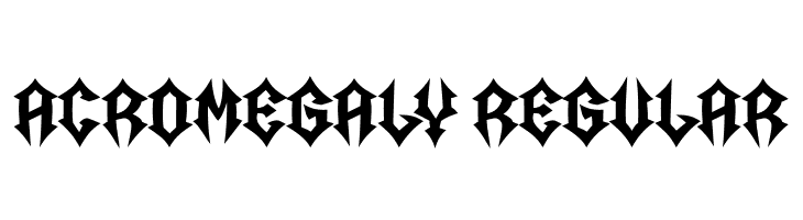 Acromegaly Regular  font caratteri gratis