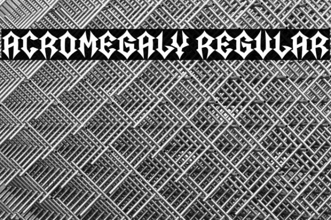 Acromegaly Regular Font examples