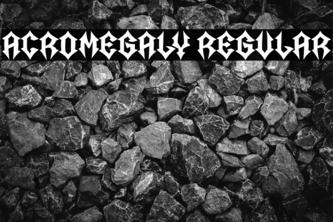 Acromegaly Regular Font examples