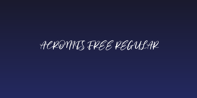 Acronits Free Regular Social Header
