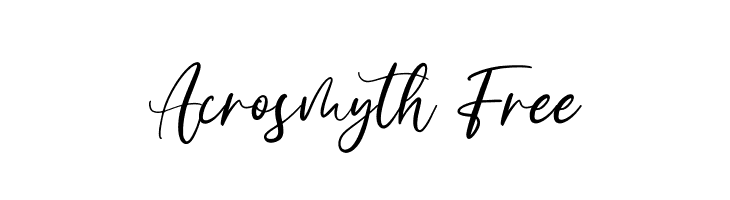 Acrosmyth Free  Descarca Fonturi Gratis