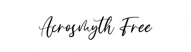 Acrosmyth Free  Free Fonts Download